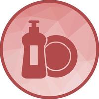 Dishwashing Soap Low Poly Background Icon vector