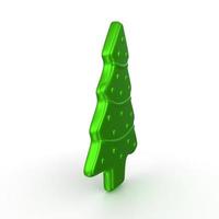 Christmas tree isolated on background photo