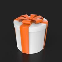 Gift box isolated on background photo