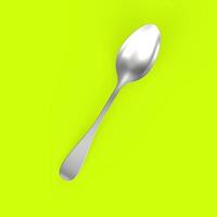 spoon isolated on a background photo