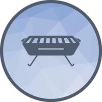 Barbecue Low Poly Background Icon vector