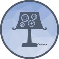 Decoration Lamp Low Poly Background Icon vector