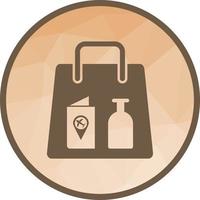Items in a Bag Low Poly Background Icon vector