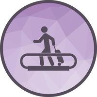 Horizontal Escalator Low Poly Background Icon vector