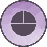 Circle Low Poly Background Icon vector