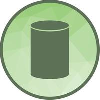 Cylinder Low Poly Background Icon vector