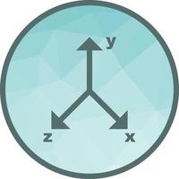 gráfico ii icono de fondo de baja poli vector