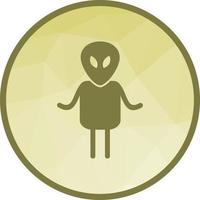 Alien II Low Poly Background Icon vector