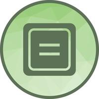 Equal to Symbol Low Poly Background Icon vector