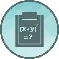 Solving Formula Low Poly Background Icon vector