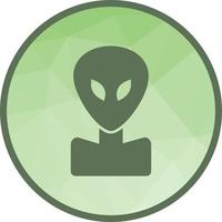 Alien Face Low Poly Background Icon vector