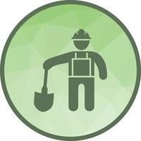 Construction Worker III Low Poly Background Icon vector