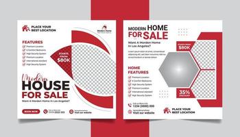 Real Estate Property Social Media Post Template, Modern Home Sale Social Media Promotion Banner, Square flyer Template. vector