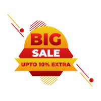 Big Sale Up To 10 Percent Discount tag free  png