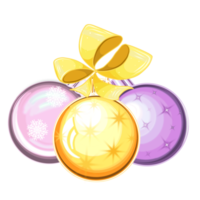 Christmas ball with snowflakes. PNG illustration with transparent background.
