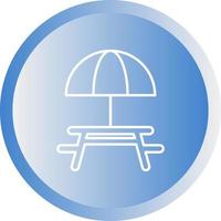 Camping Table Vector Icon