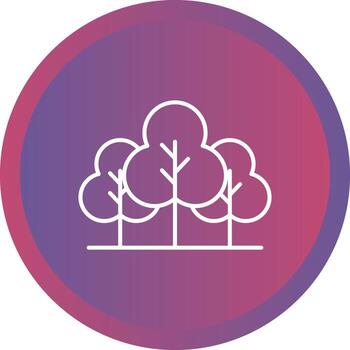 icono de vector de árbol