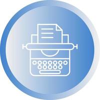 Typewriter Vector Icon