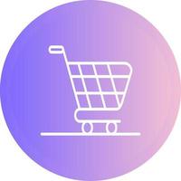 icono de vector de carrito de compras