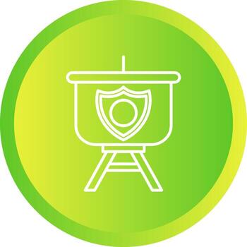 icono de vector de presentación de seguridad