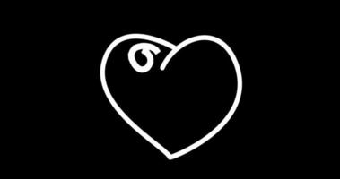 animação do ícone do amor video