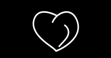 animação do ícone do amor video