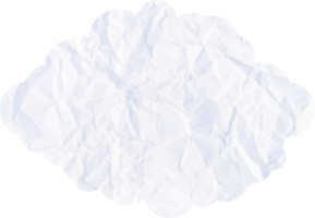 nuage blanc avec icône de recadrage de texture de papier png