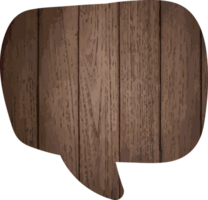 Wooden Speech Bubble Crop-out Icon png