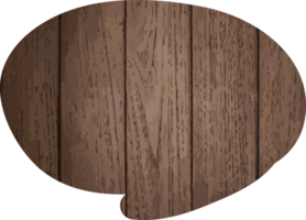 Wooden Speech Bubble Crop-out Icon png