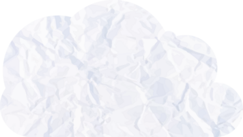 nuage blanc avec icône de recadrage de texture de papier png