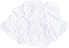 nuage blanc avec icône de recadrage de texture de papier png
