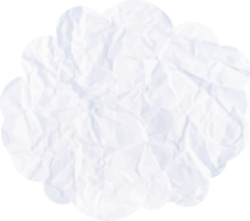 nuage blanc avec icône de recadrage de texture de papier png