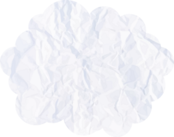 nuage blanc avec icône de recadrage de texture de papier png