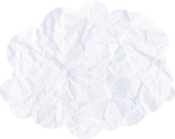 nuage blanc avec icône de recadrage de texture de papier png