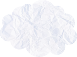 nuage blanc avec icône de recadrage de texture de papier png