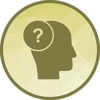 Questioning Skills Low Poly Background Icon vector