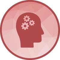 Thought Process Low Poly Background Icon vector