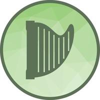 Harp Low Poly Background Icon vector