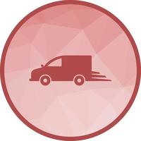 Fast Delivery Low Poly Background Icon vector