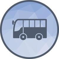 Delivery Bus Low Poly Background Icon vector