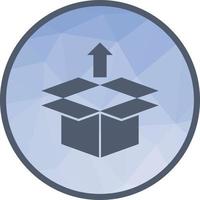 Remove from Package Low Poly Background Icon vector
