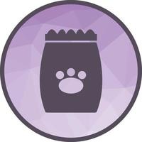 Pet Food I Low Poly Background Icon vector