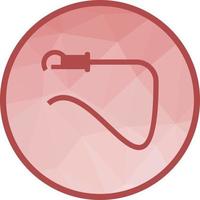 Large Leash Low Poly Background Icon vector
