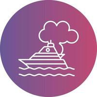 Ship Pollution Vector Icon