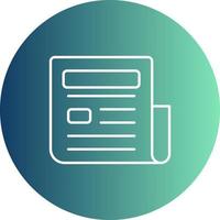 News Paper Vector Icon