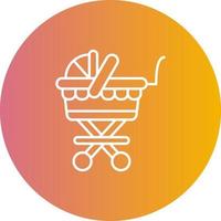 Baby Carriage Vector Icon