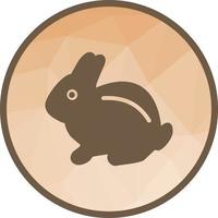 Pet Rabbit Low Poly Background Icon vector