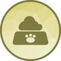 Cat Food Low Poly Background Icon vector