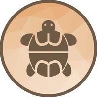 Pet Turtle Low Poly Background Icon vector