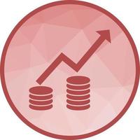 Rising Economy II Low Poly Background Icon vector